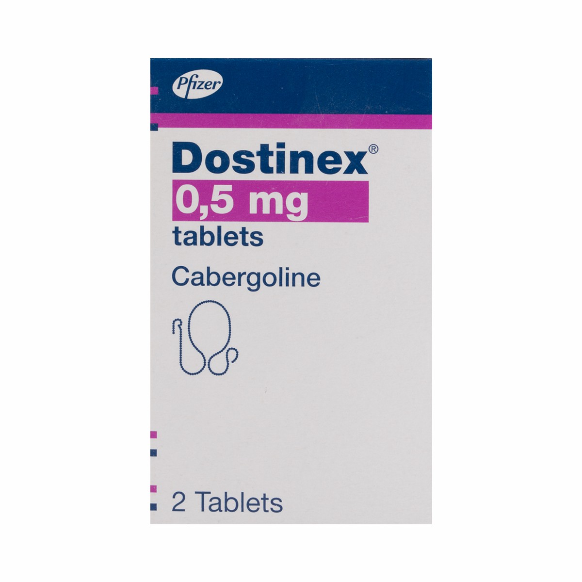 Dostinex 0.5 mg 2 Tablets image number 0