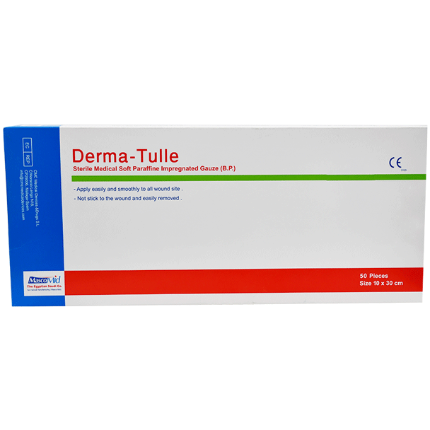 Derma Tulle Paraffine Gauze 10X30Cm image number 0