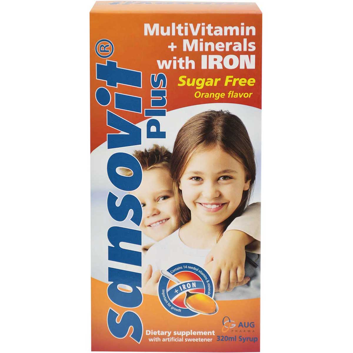 Sansovit Plus with Iron Syrup 320ml image number 0