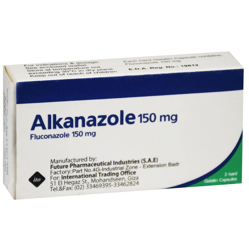 Alkanazole 150mg 2 capsules image number 0