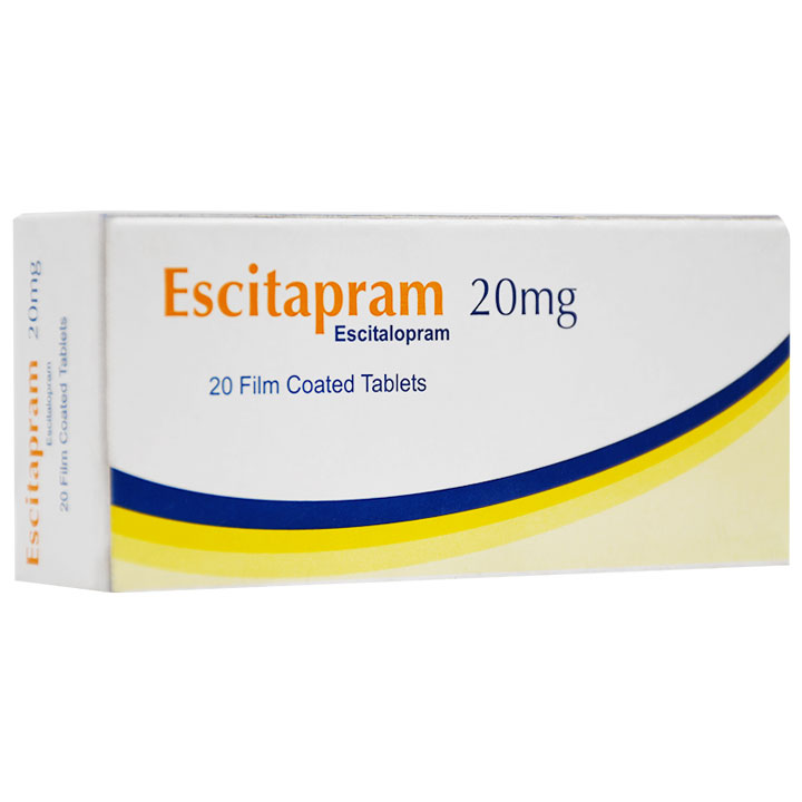 Escitapram 20mg 20 Film Coated Tablet image number 0
