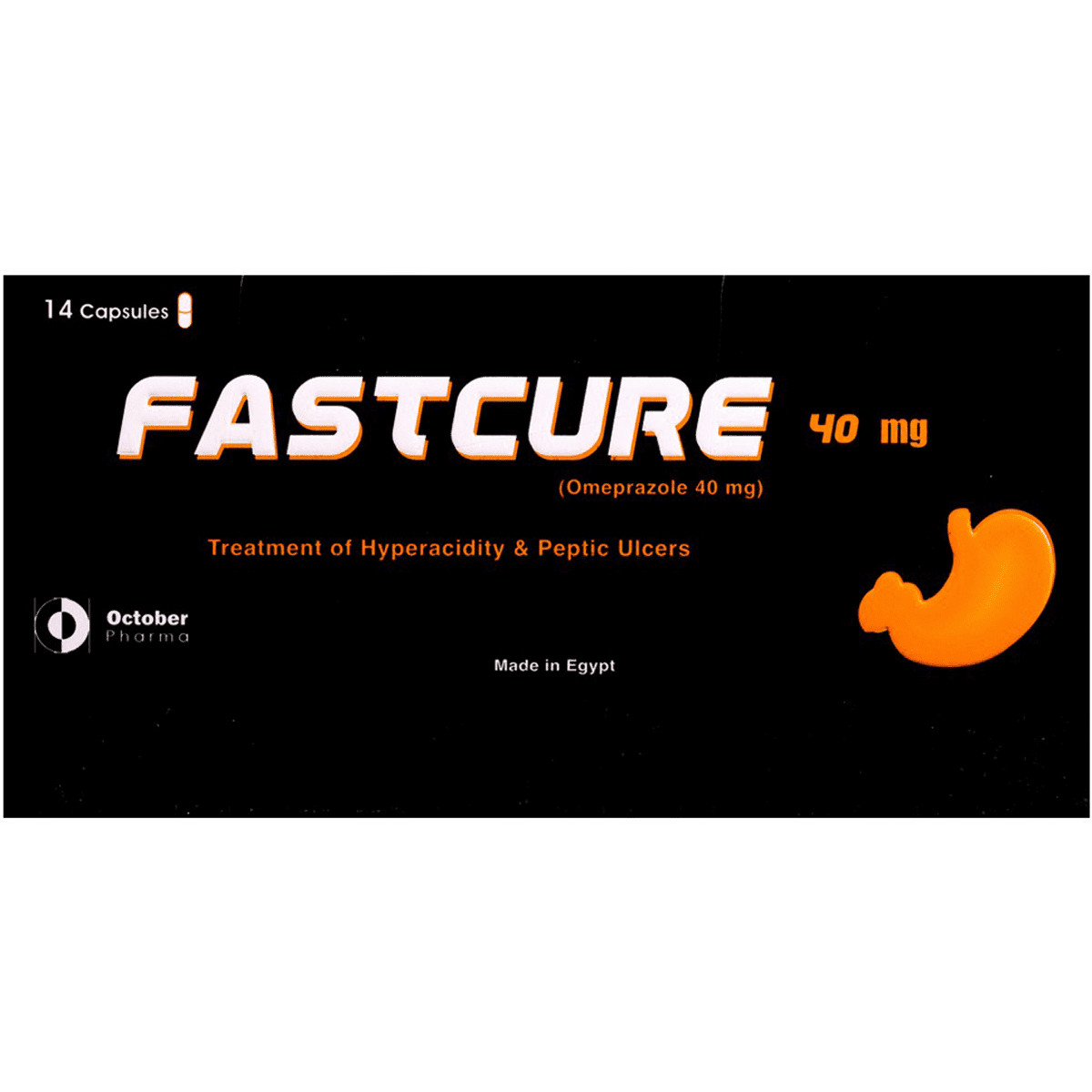 Fastcure 40mg 14 Capsules image number 0