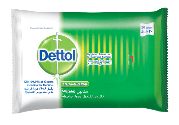Dettol Anti Bacterial Original Wipes 20pcs image number 0
