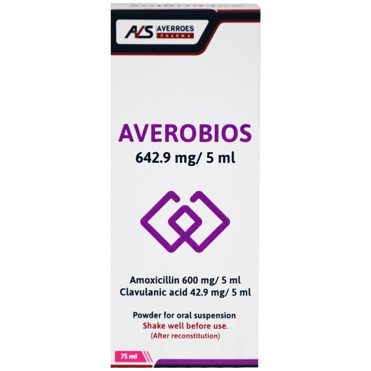 Averobios 642.9mg/5ml Powder For Suspension 75ml image number 0