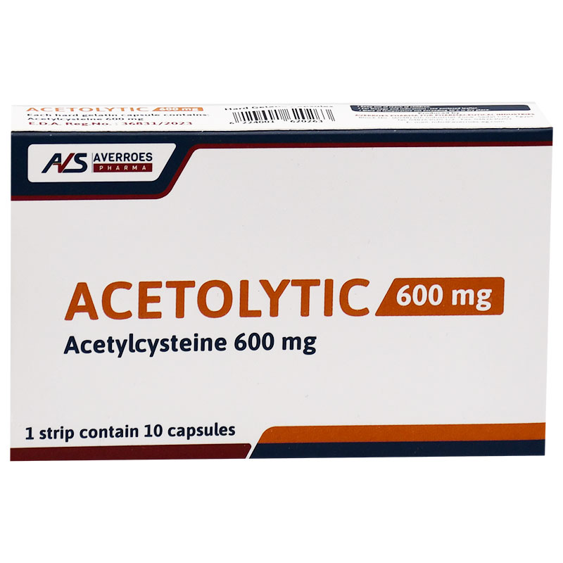 Acetolytic 600mg 10 Capsules image number 0