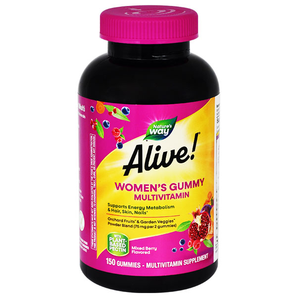 Alive Womens Mixed Berry Flavor 150 Gummy image number 0