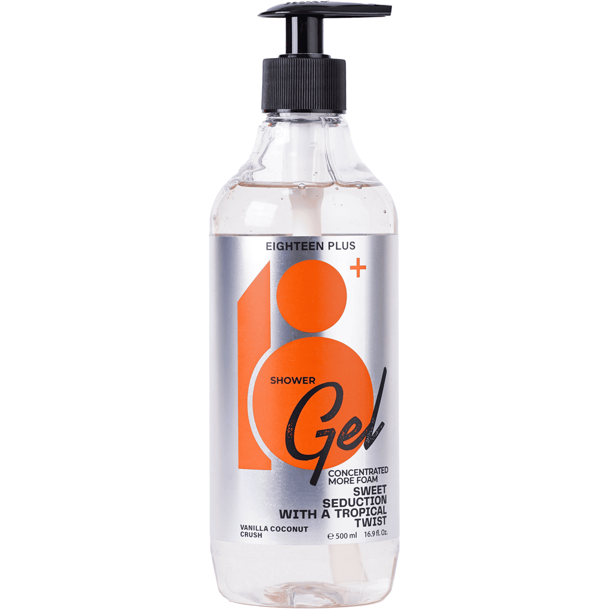 Eighteen Plus Vanilla Coconut Shower Gel 500 ml image number 0