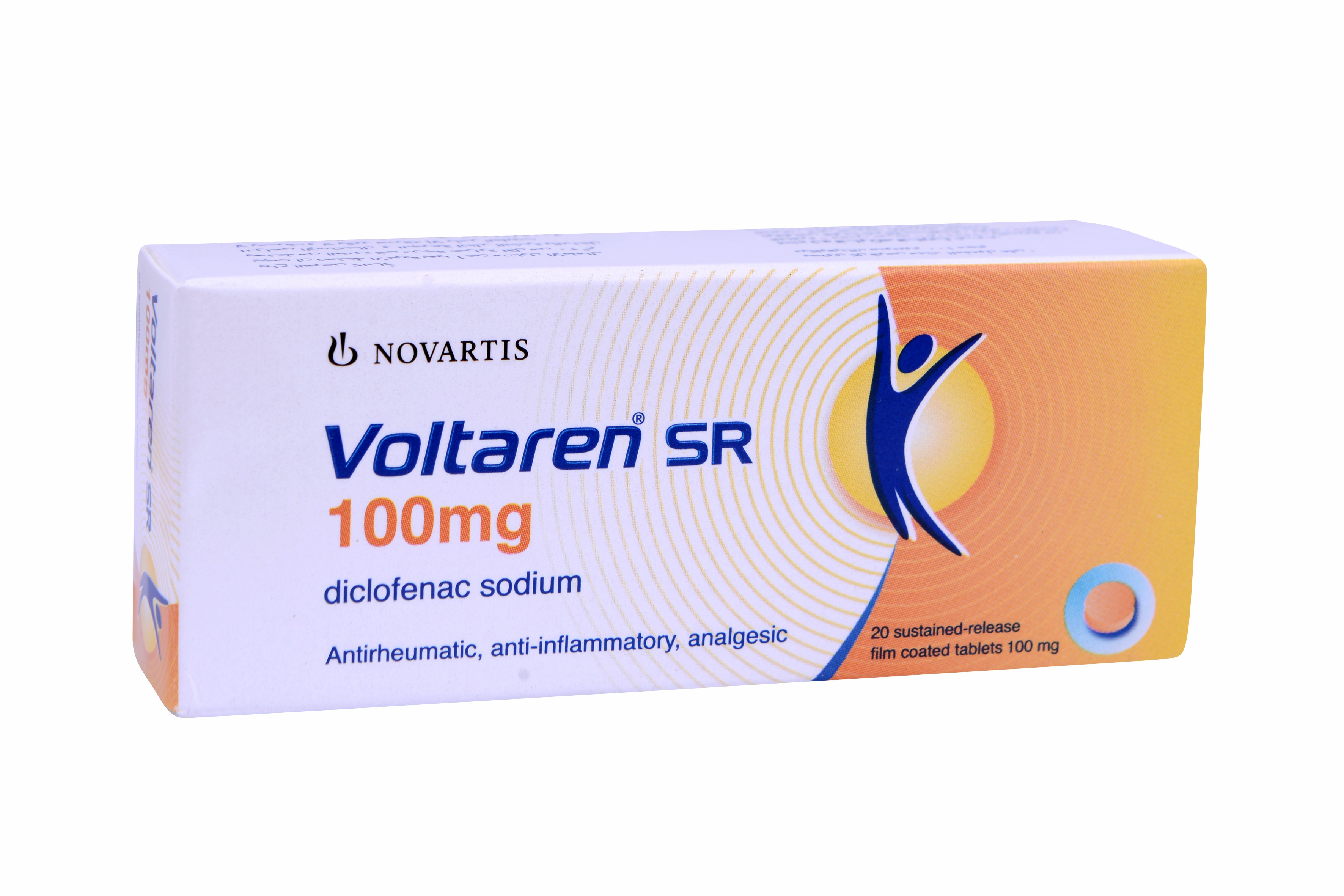 Voltaren 100mg SR (Sustained Release) 20 Tablets image number 0