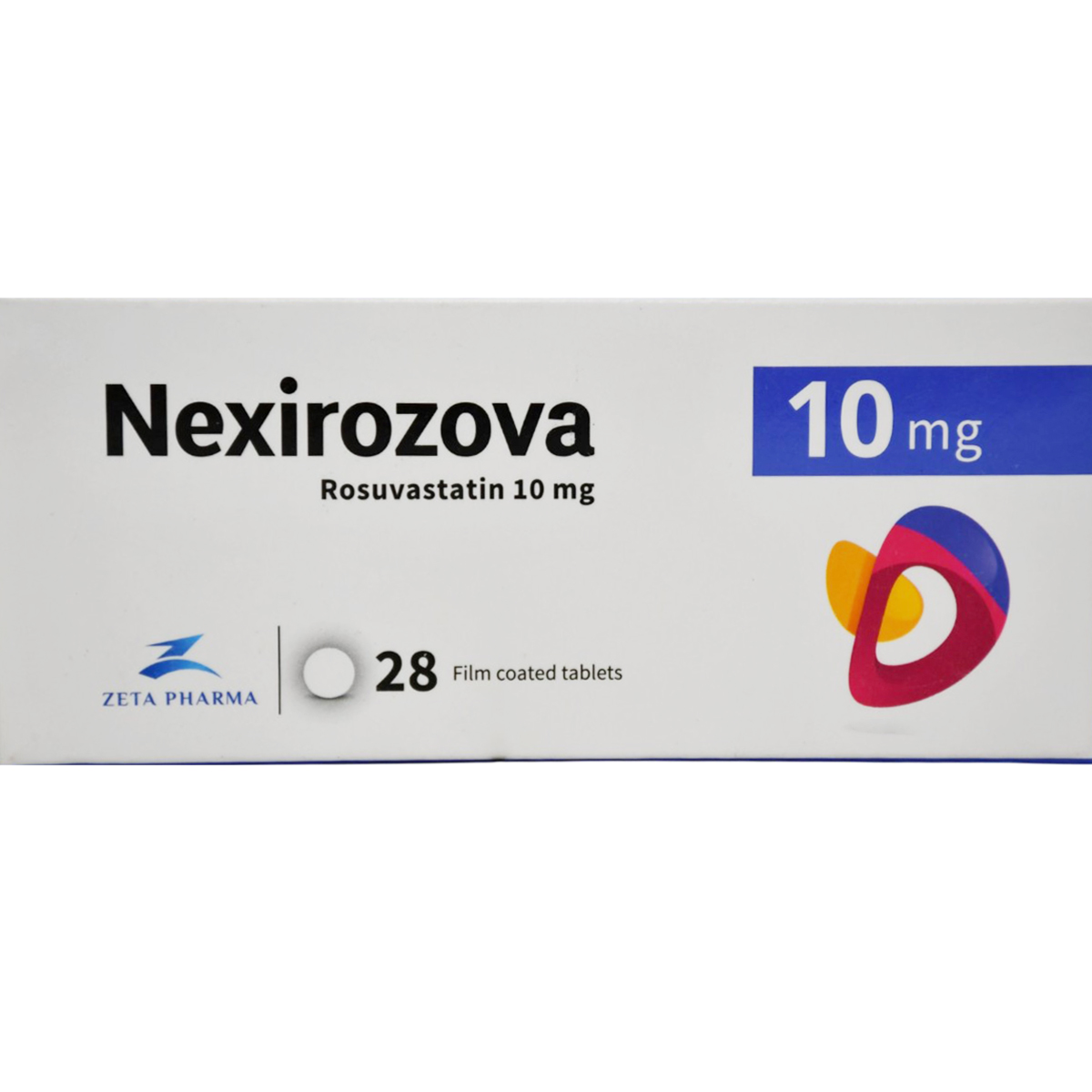 Nexirozova 10mg 28 Film Coated Tablets image number 0