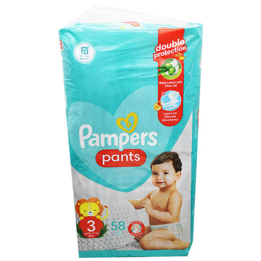 Pampers Pants (3) (6-11kg) Midi 58 Pieces image number 0