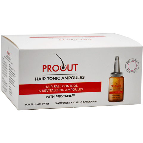 ProOut Hair Tonic Ampoules 5x10ml + 1 Applicator image number 0