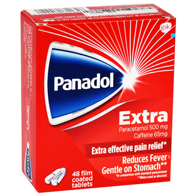 Panadol Extra (500mg+65mg) 48 Film Coated Tablets image number 0