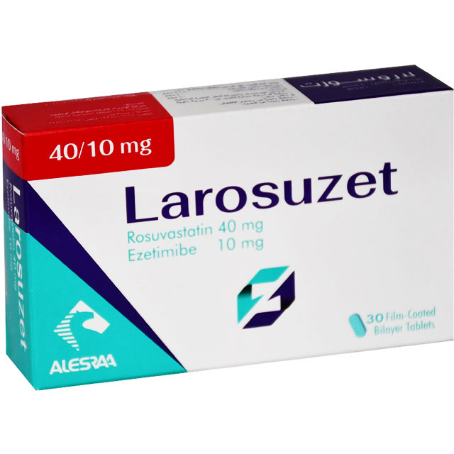 Larosuzet 10/40mg 30 Film Coated Tablets image number 0