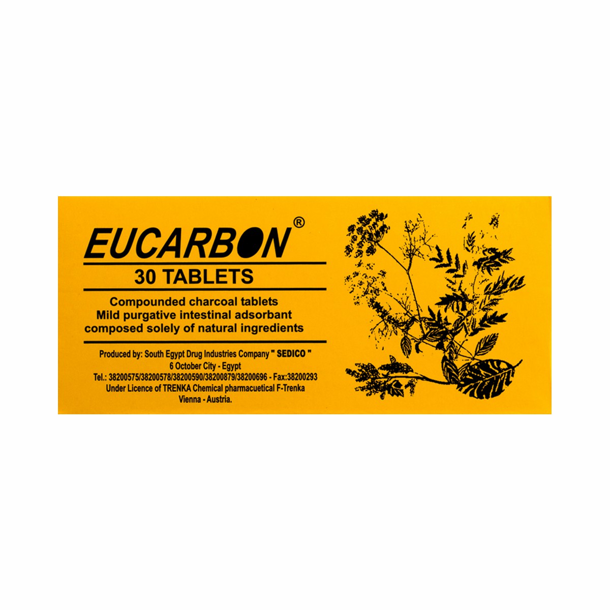 Eucarbon 30 Tablets image number 0