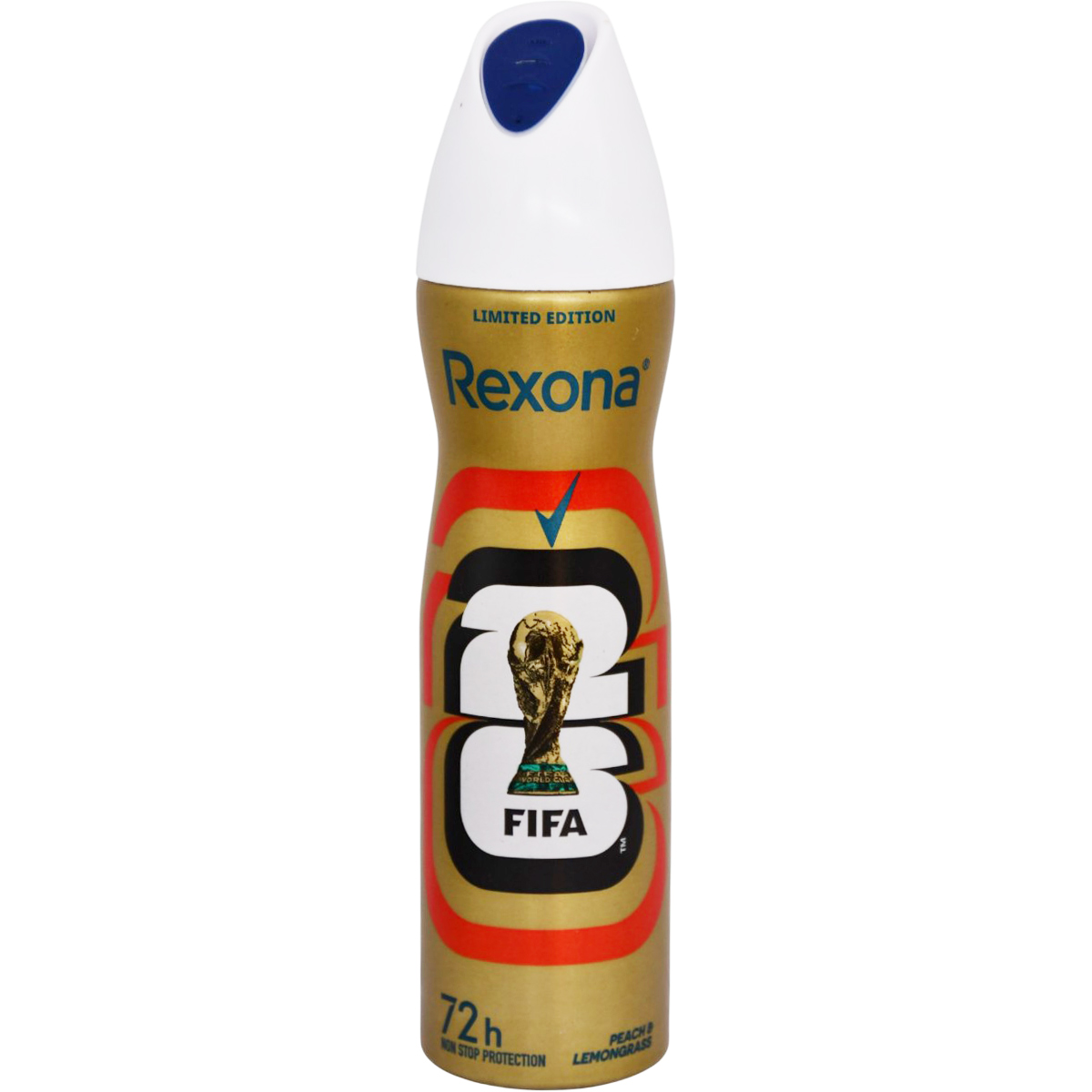 Rexona Fifa Peach and Lemon 72 Hour Deodorant Spray for Women 150ml image number 0