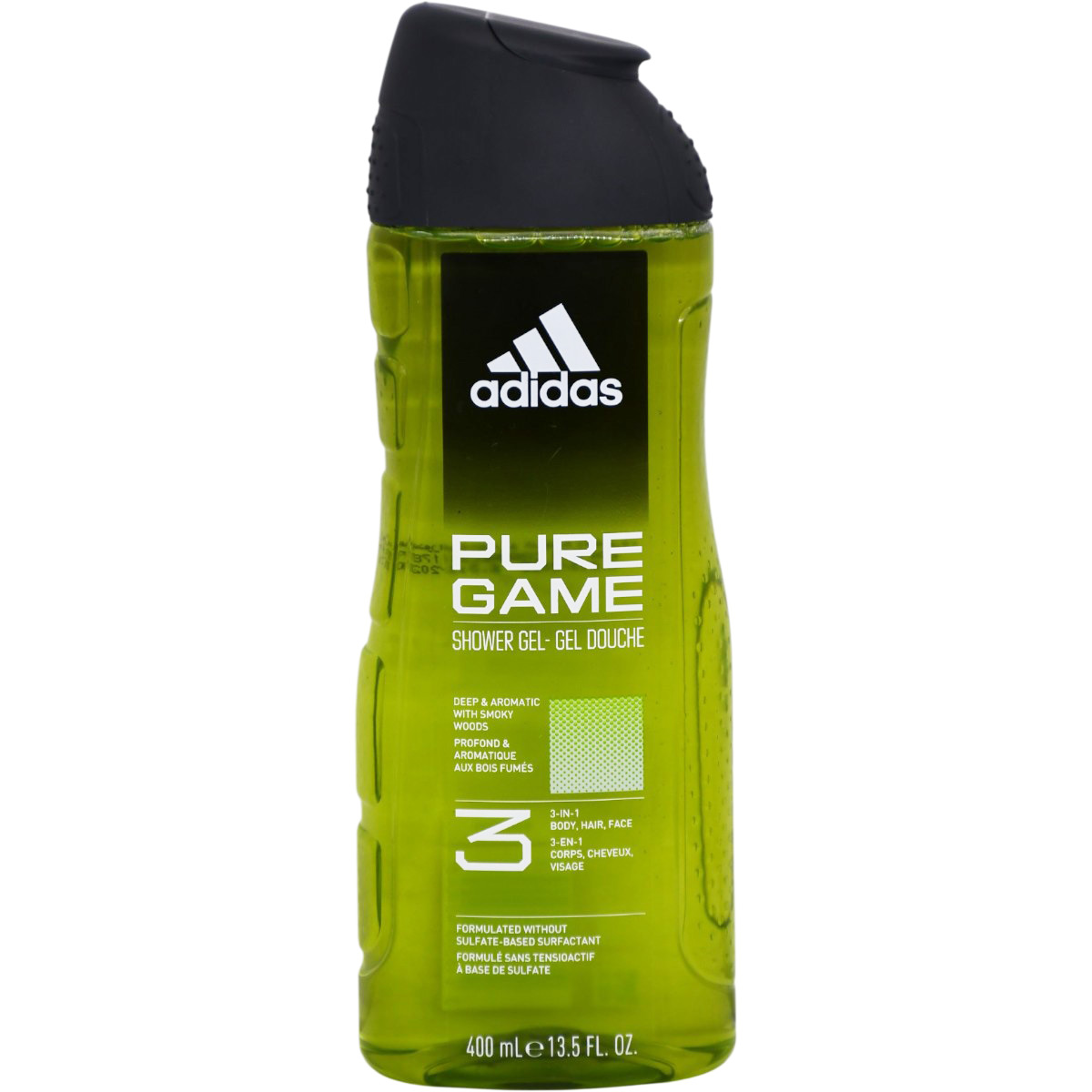 Adidas Pure Game 3 In 1 Shower Gel 400ml image number 0