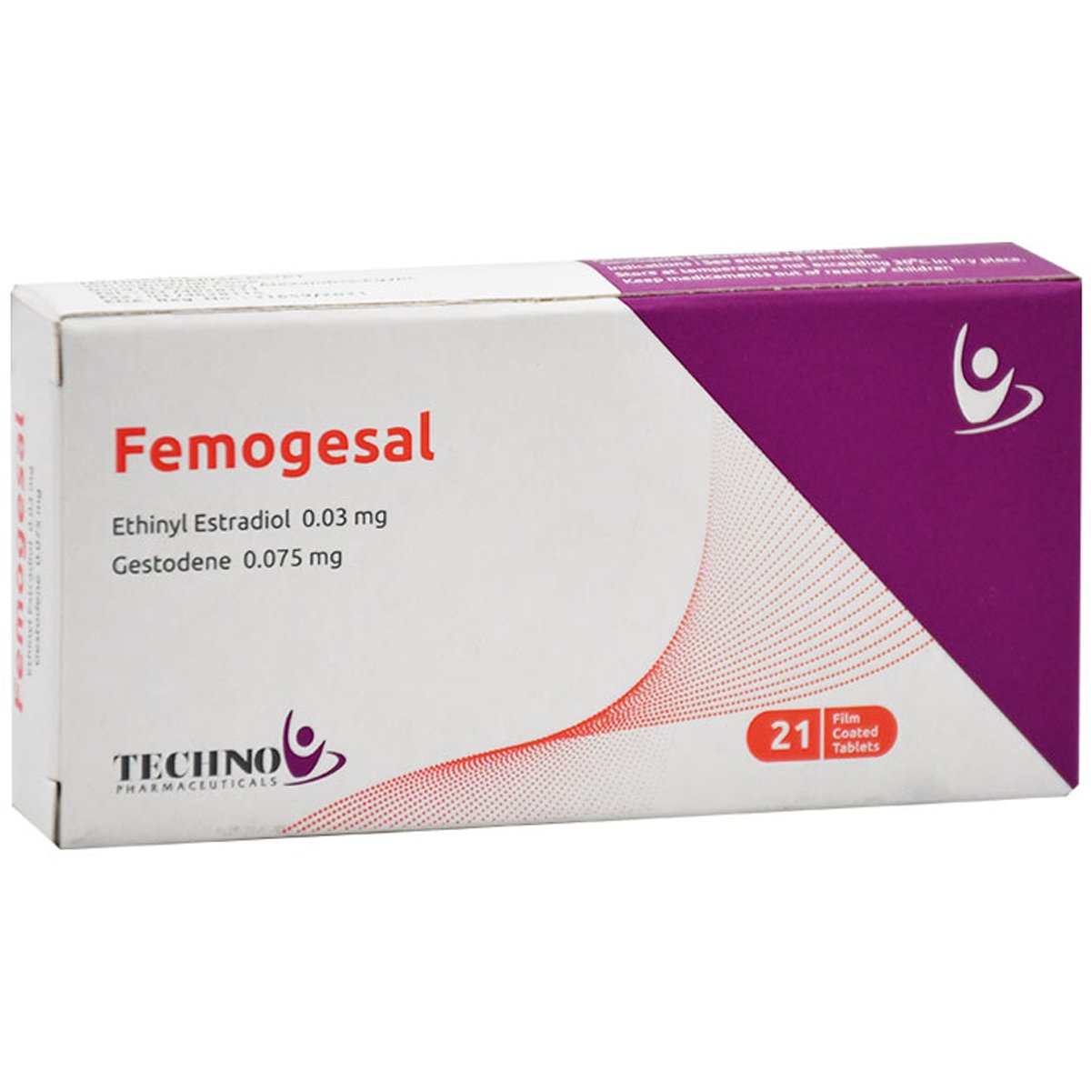Femogesal (0.03 + 0.075) Mg 21 Film Coated Tablets image number 0