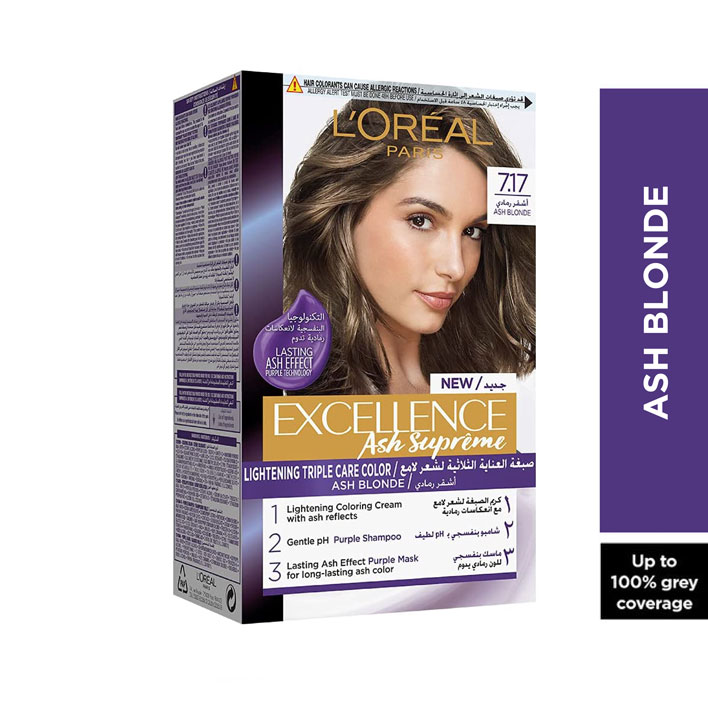 Loreal Excellence Ash Supreme Cream/7.17 image number 0