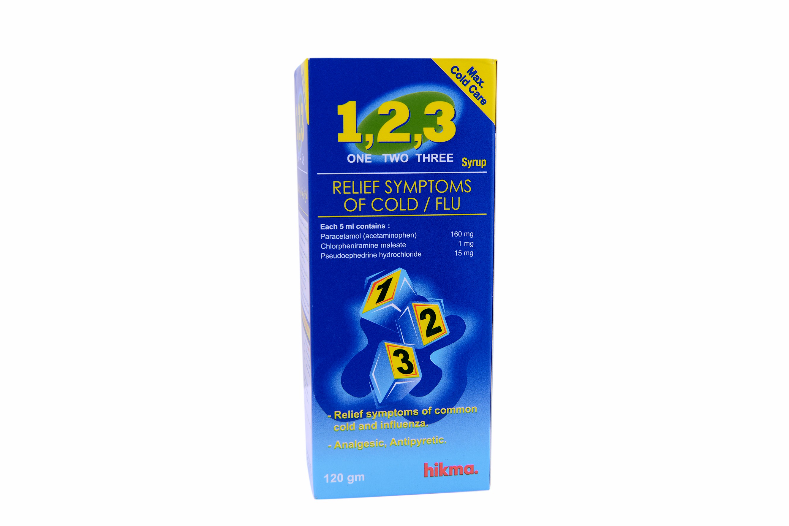 One Two Three 120ml Syrup image number 0