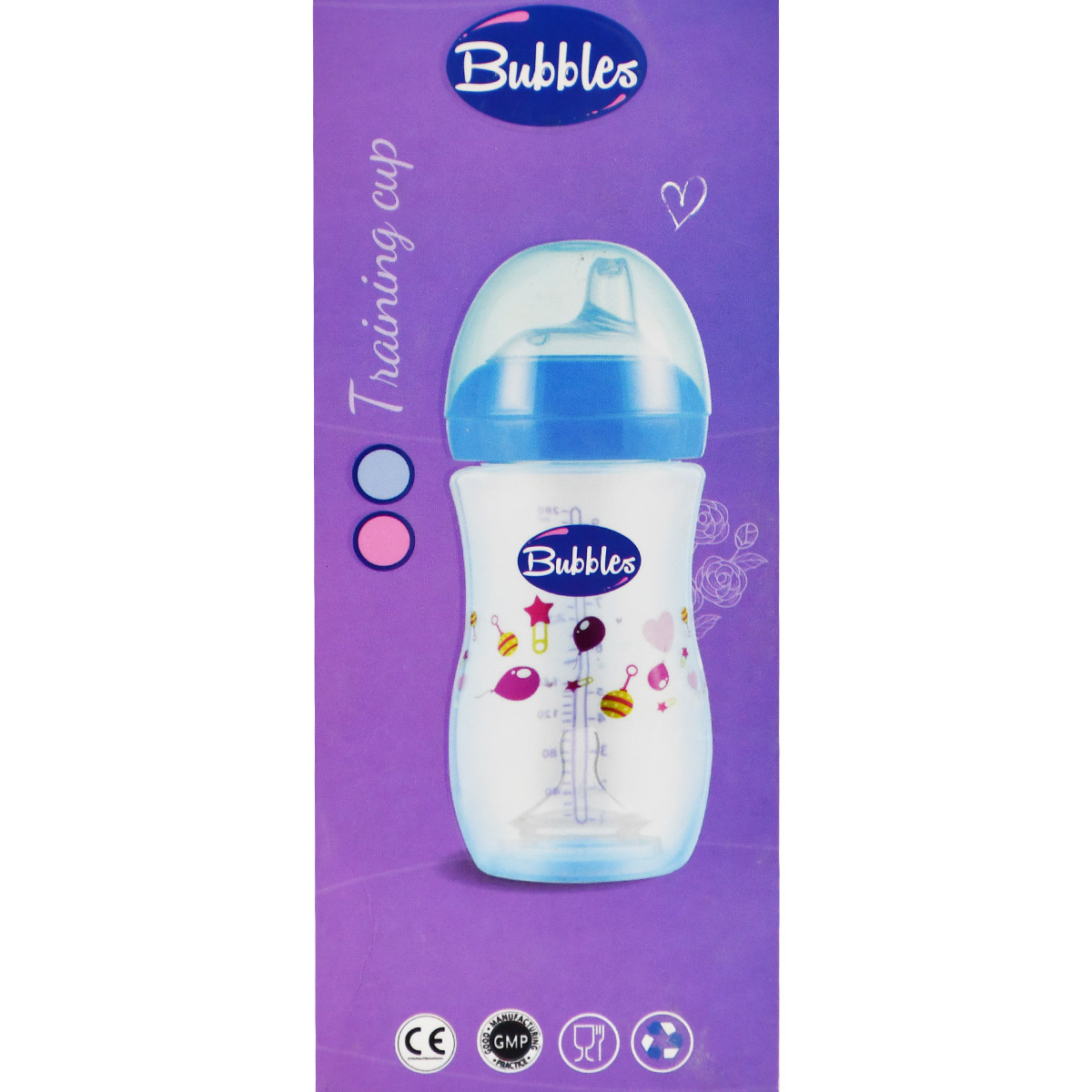 Bubbles Training Cup Blue 280 ml image number 1