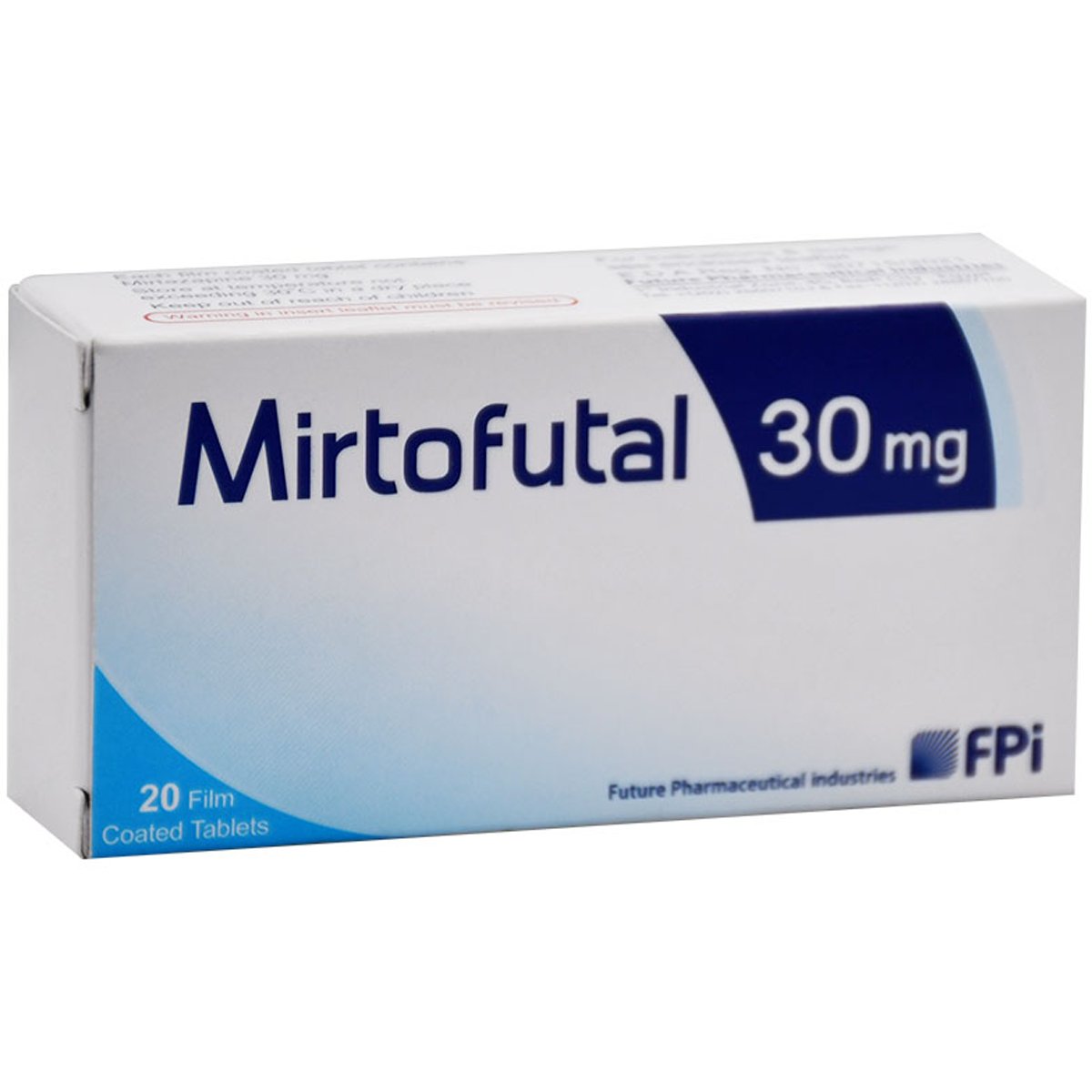 Mirtofutal 30mg 20 Film Coated Tablet image number 0
