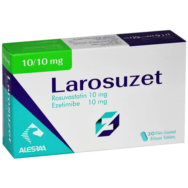 Larosuzet 10/10mg 30 Film Coated Tablets image number 0