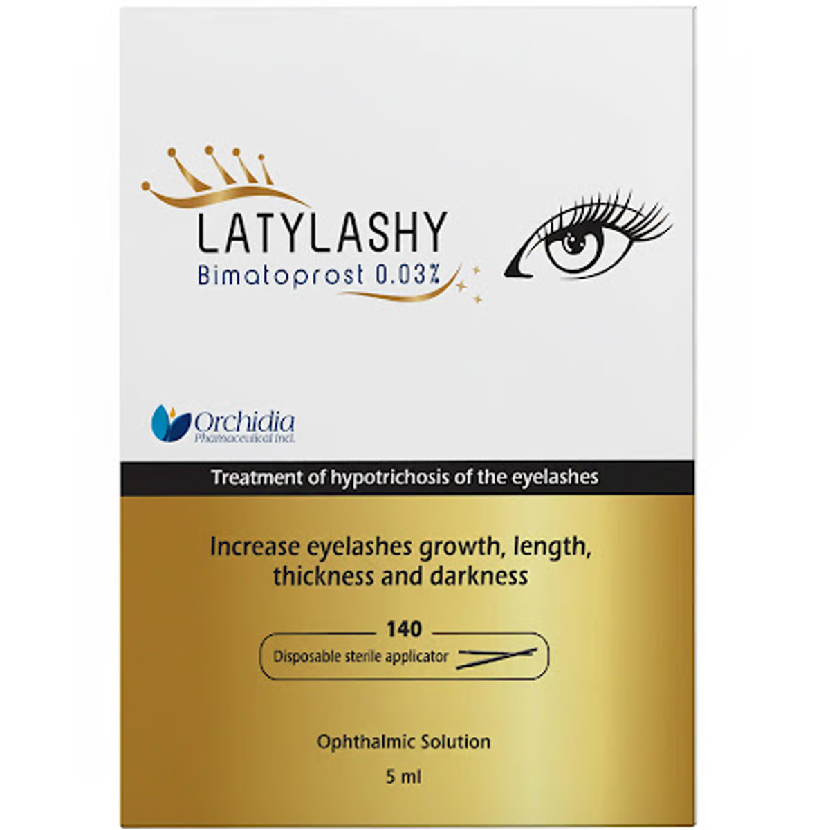 Latylashy 0.03% Ophthalmic Solution 5 ml + 140 Applicators image number 0