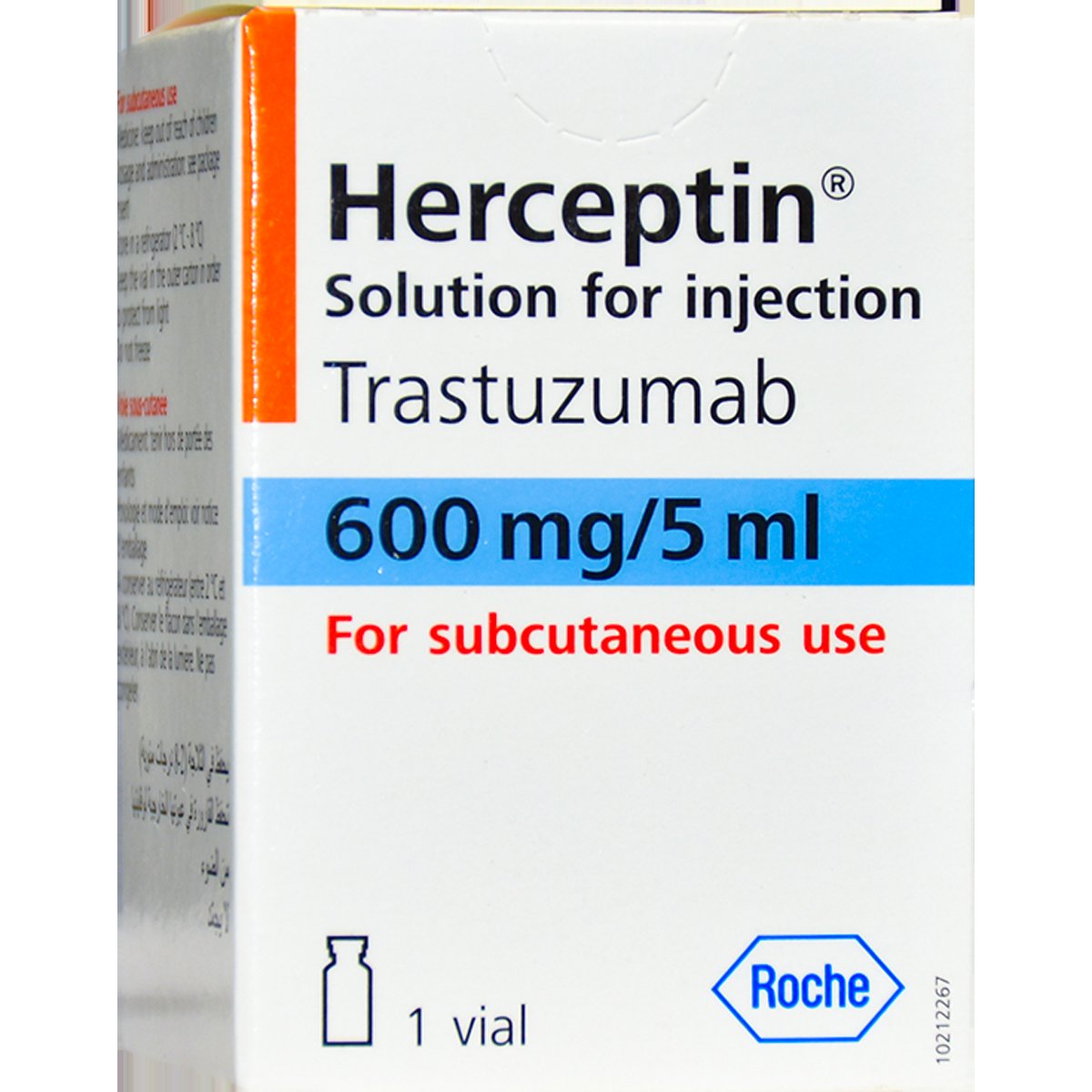 Herceptin 600mg/5ml Subcutanous 1 Vial (Refrigerated) image number 0