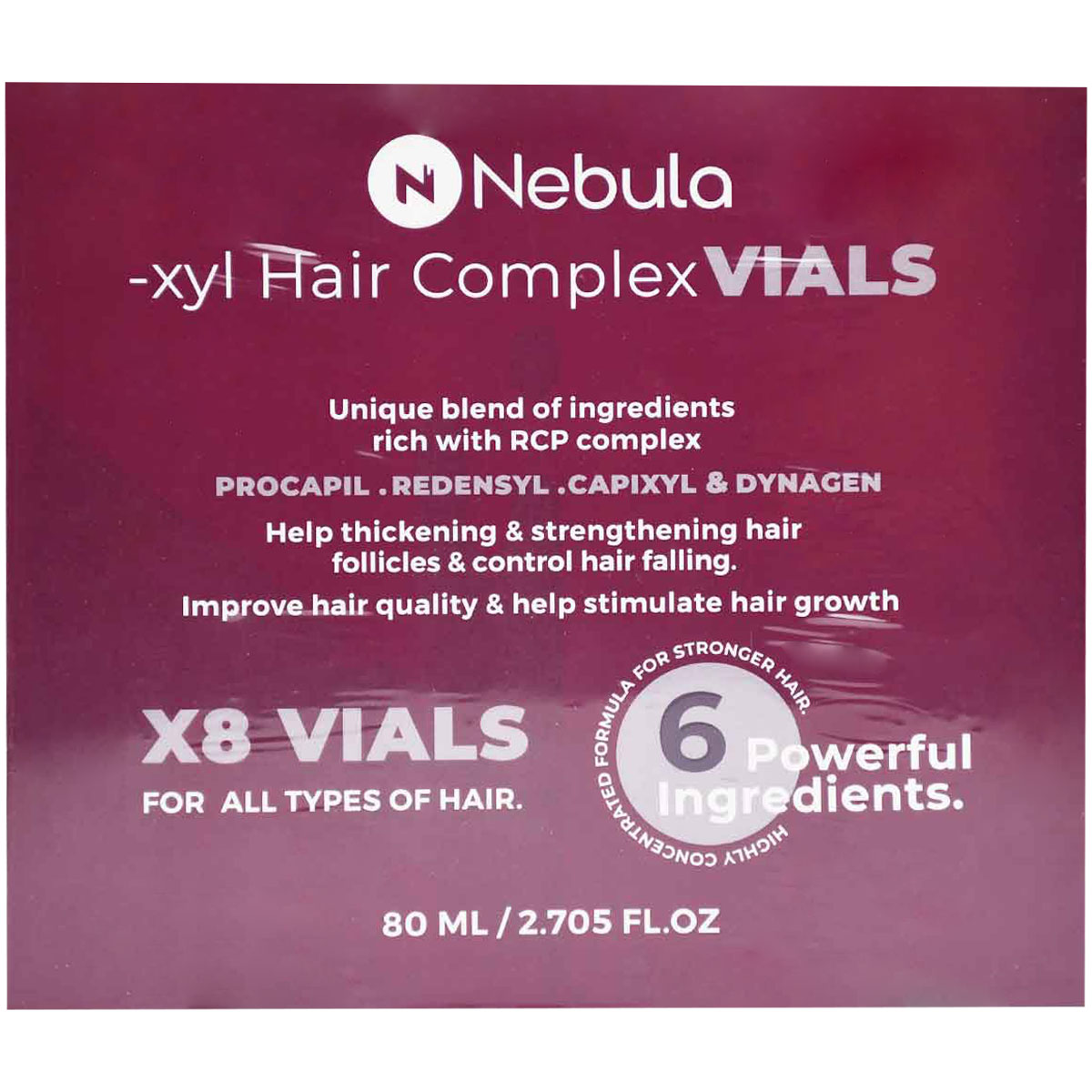 Nebula XYL Complex Hair Fall Vials 8 x 10ml image number 0