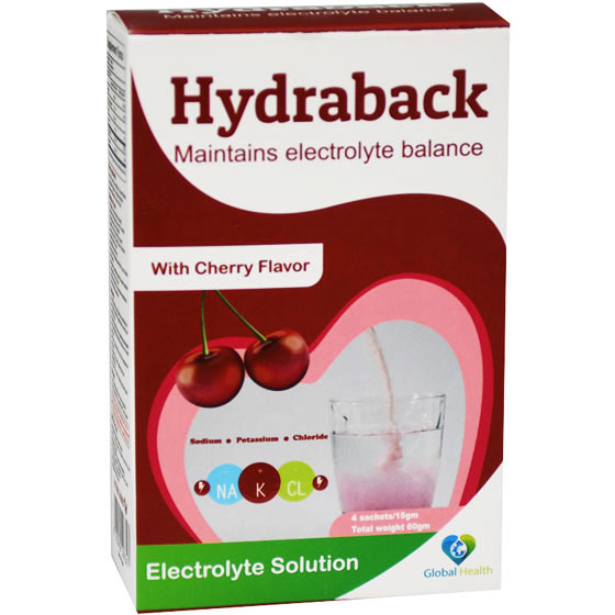 Hydraback (Cherry Flavor ) 15gm 4 Sachets image number 0