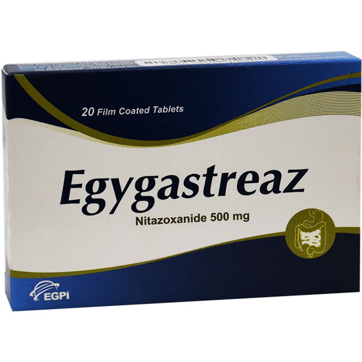 Egygastreaz 500mg 20 Film Coated Tablets image number 0