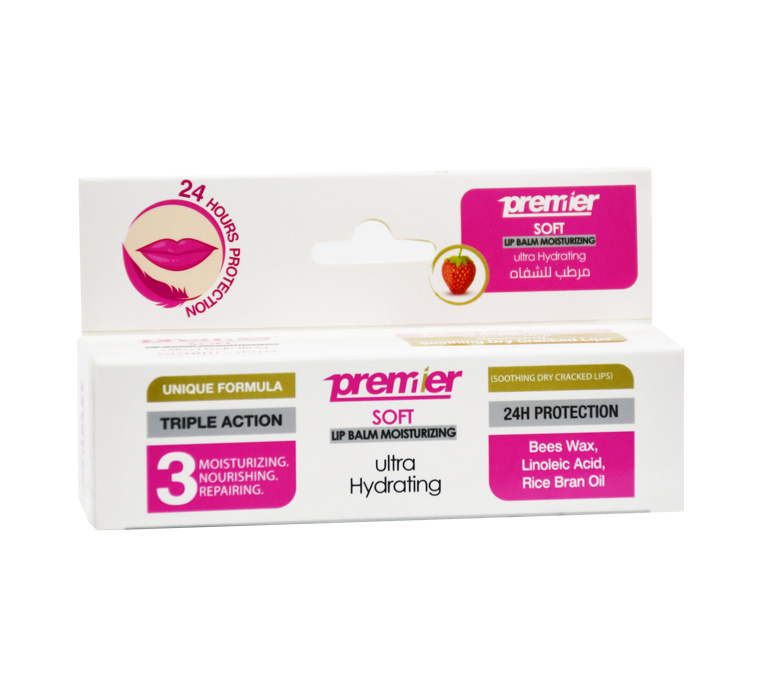 Premier Soft Strawberry Moisturizing Lip Balm 5gm image number 0