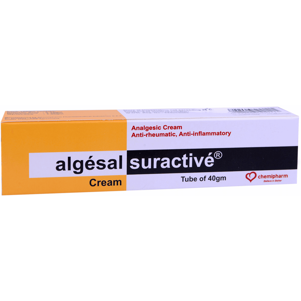 Algesal Sureactive 40gm Cream image number 0