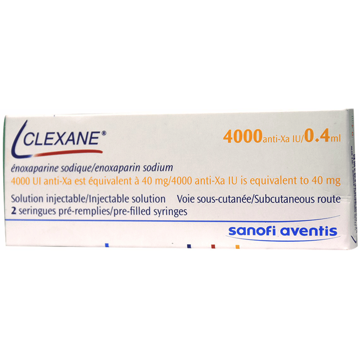 Clexane 40mg 2 Prefilled Syringe (Refrigerated) image number 0