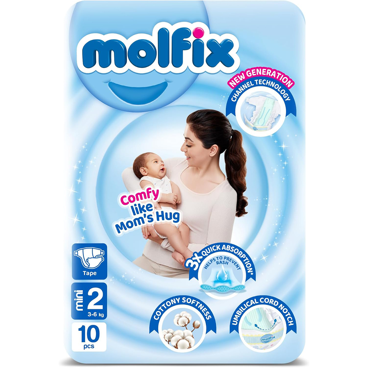 Molfix (2) Mini (3-6kg) Diaper 10pcs image number 0