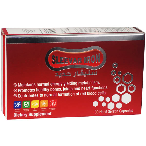 Sleevar Iron 30 Hard Gelatin capsules image number 0