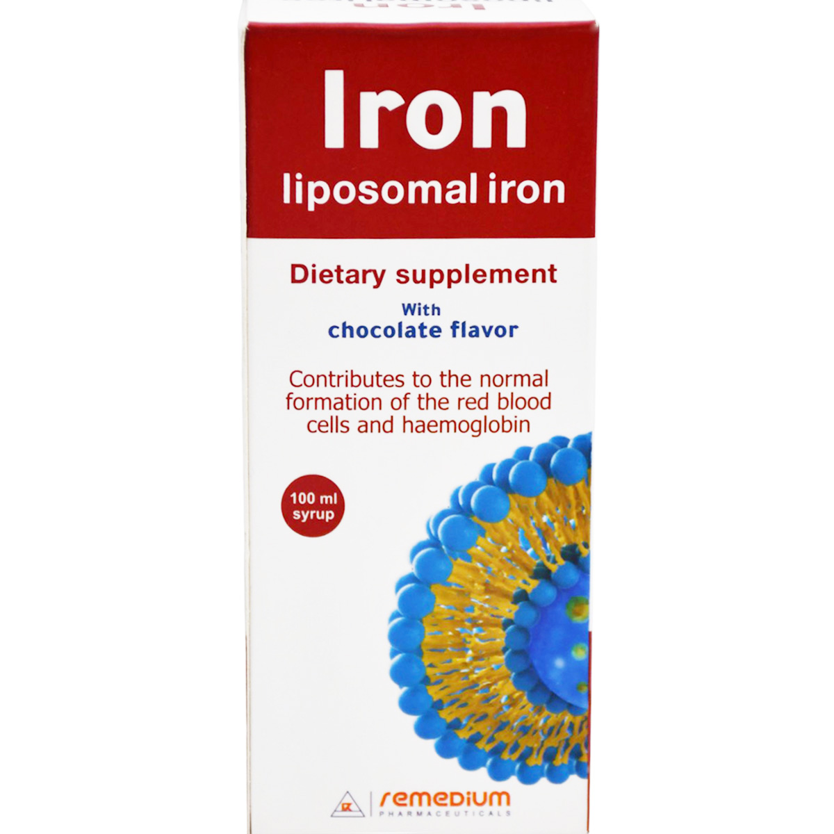 Iron Liposomal Chocolate Flavor Syrup 100ml image number 0