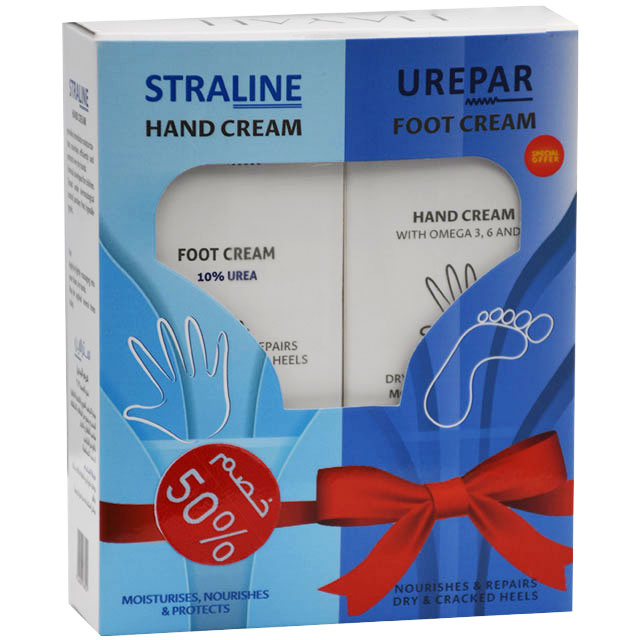 Straline Hand Cream 75ml+Urepar Foot Cream 75ml (Offer Pack) image number 0