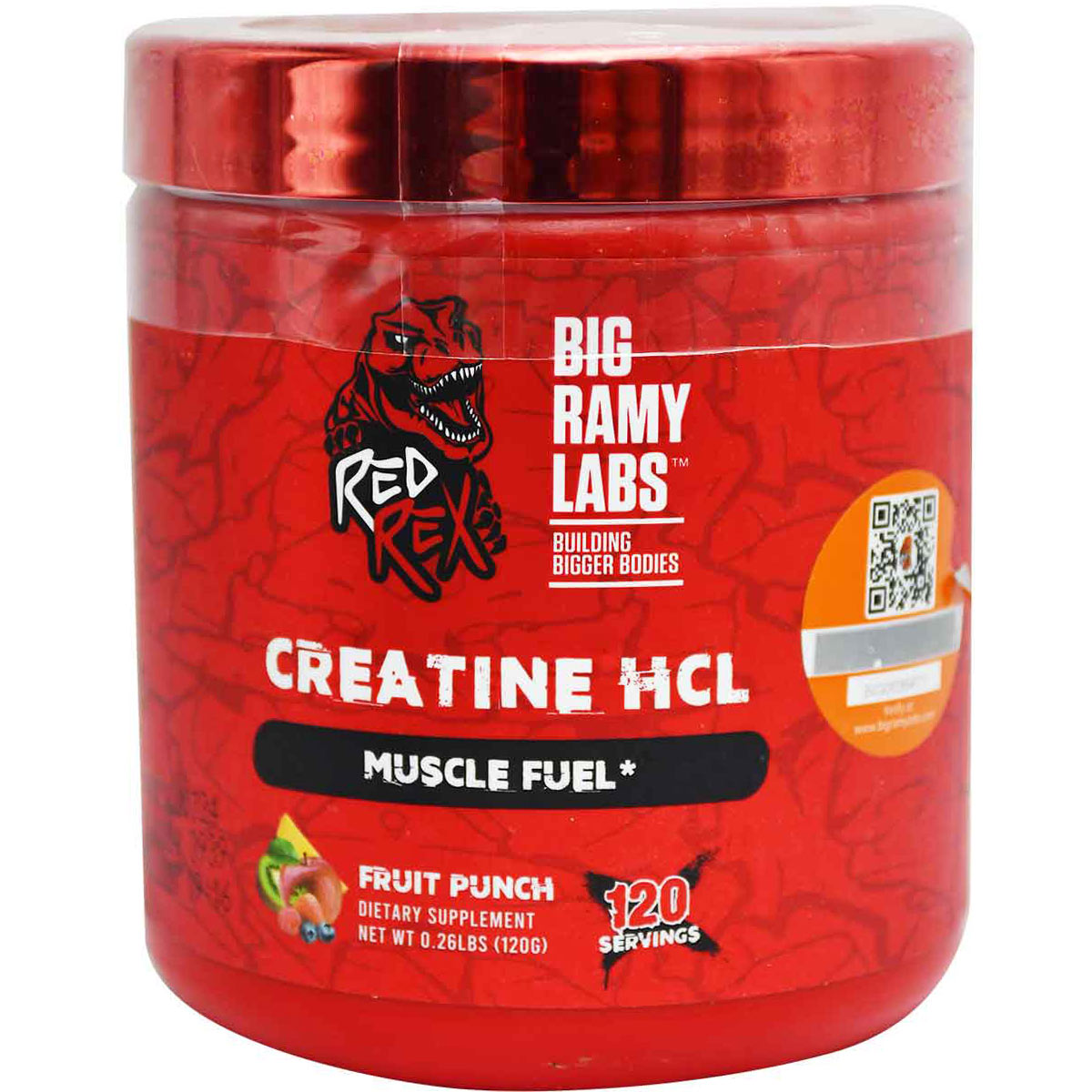 Red Rex Creatine Hcl Fruit Punch 120gm image number 0