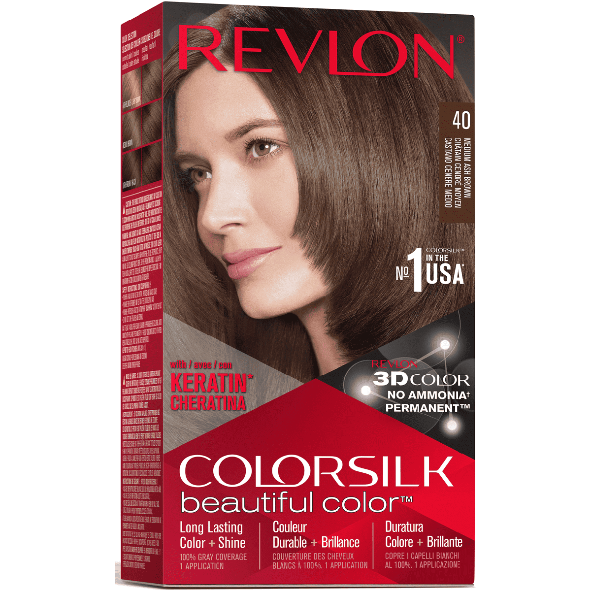 Revlon Colorsilk Medium Ash Brown/40 image number 0