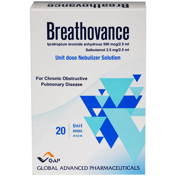 Breathovance (500&micro;+2.5mg)/2.5ml Nebulizer Solution 20 Doses image number 0