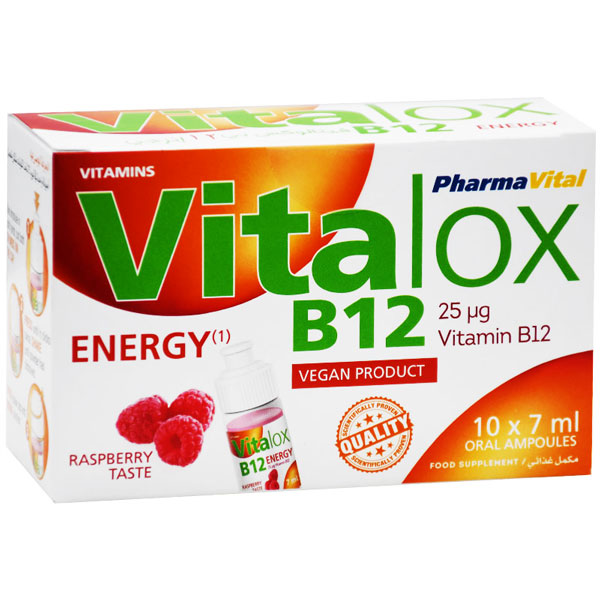 Vitalox B12 Energy 25&micro; 10X7ml 10 Oral Ampoule image number 0