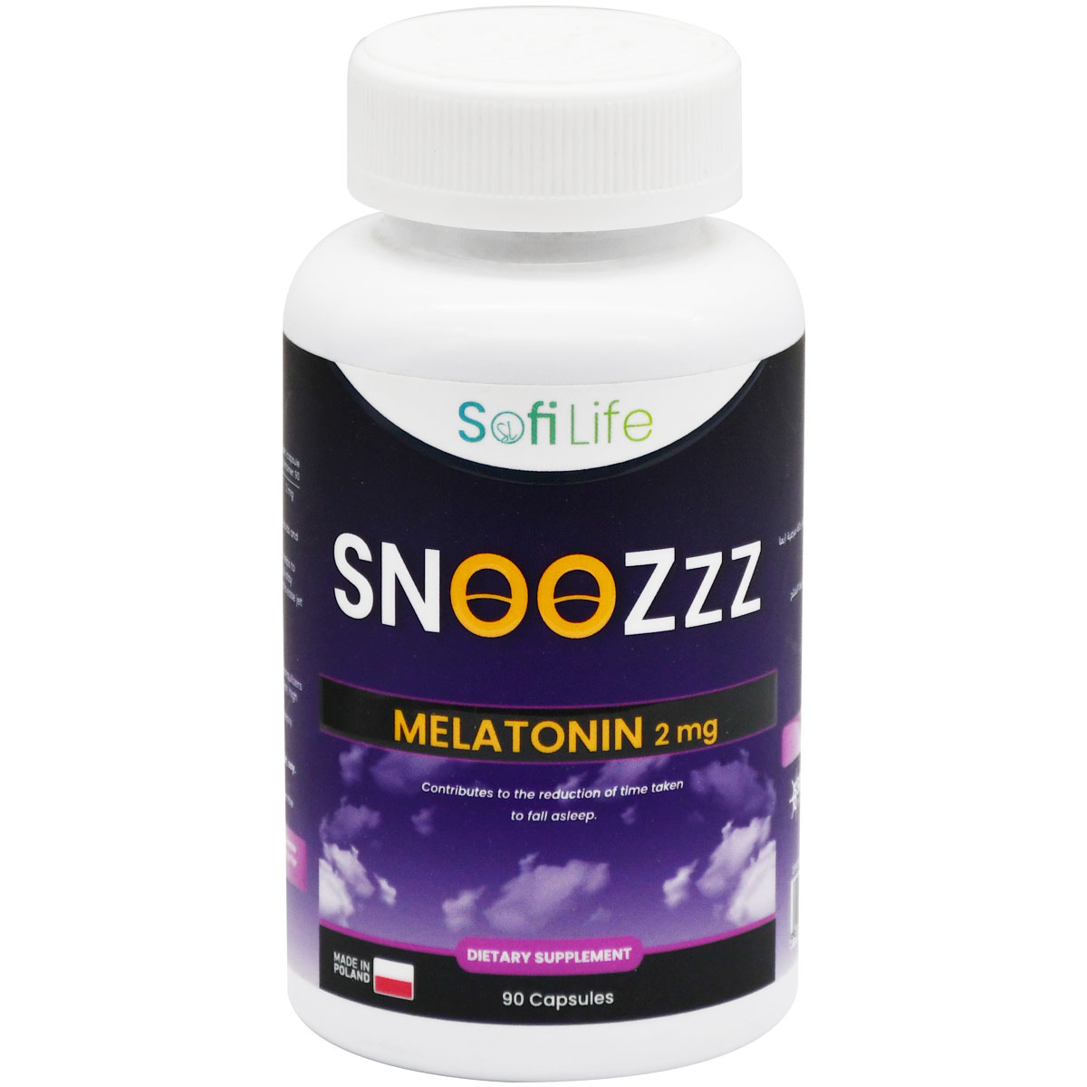 Sofi Life Snoozzz Melatonin 2mg 90 Capsules image number 0