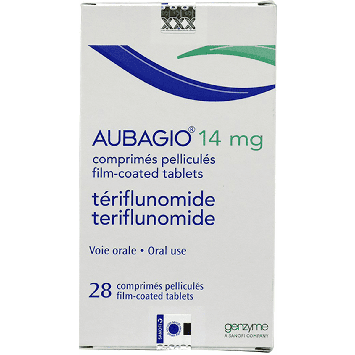 Aubagio 14mg 28 Film Coated Tablets image number 0