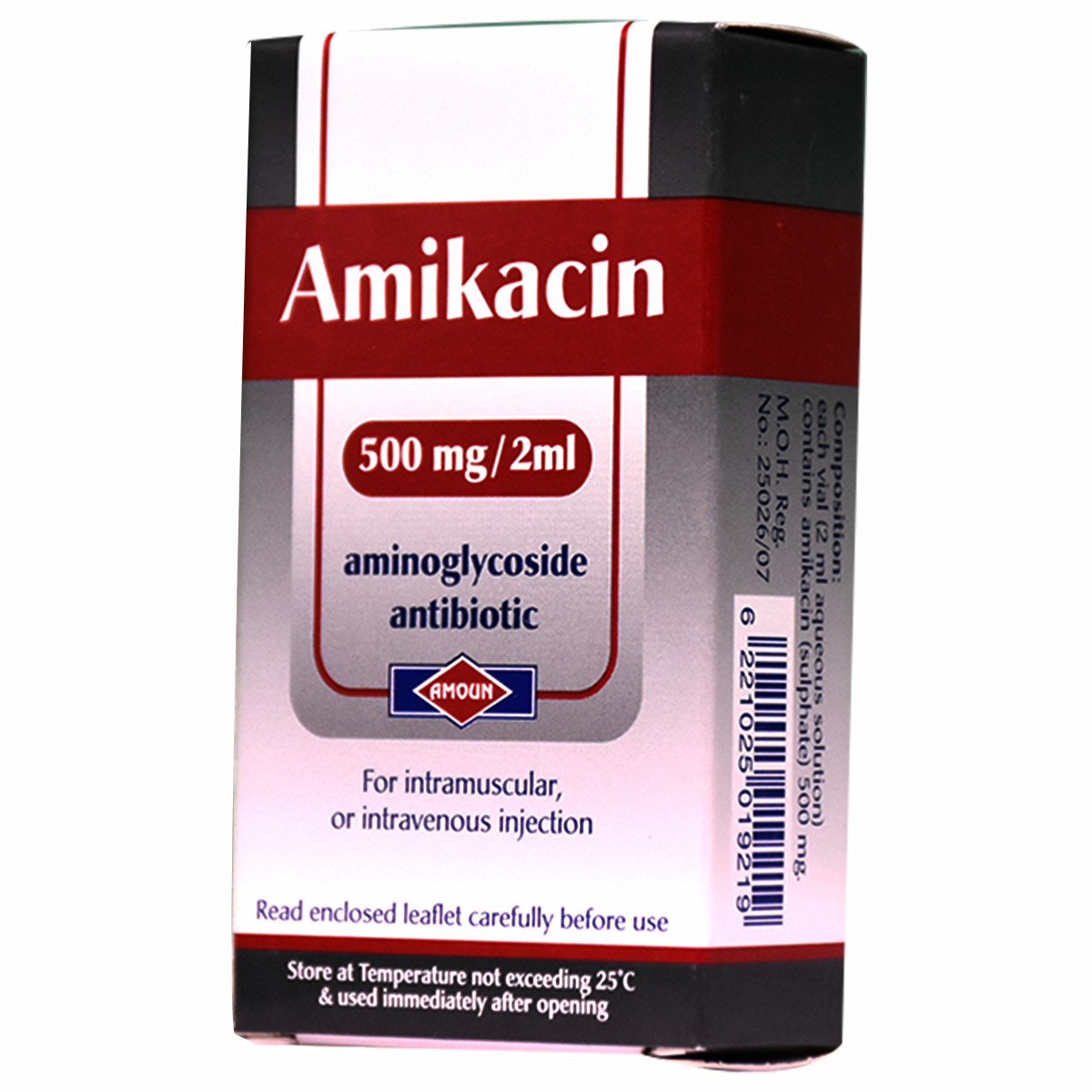 Amikacin 500mg/2ml 1 Vial image number 0