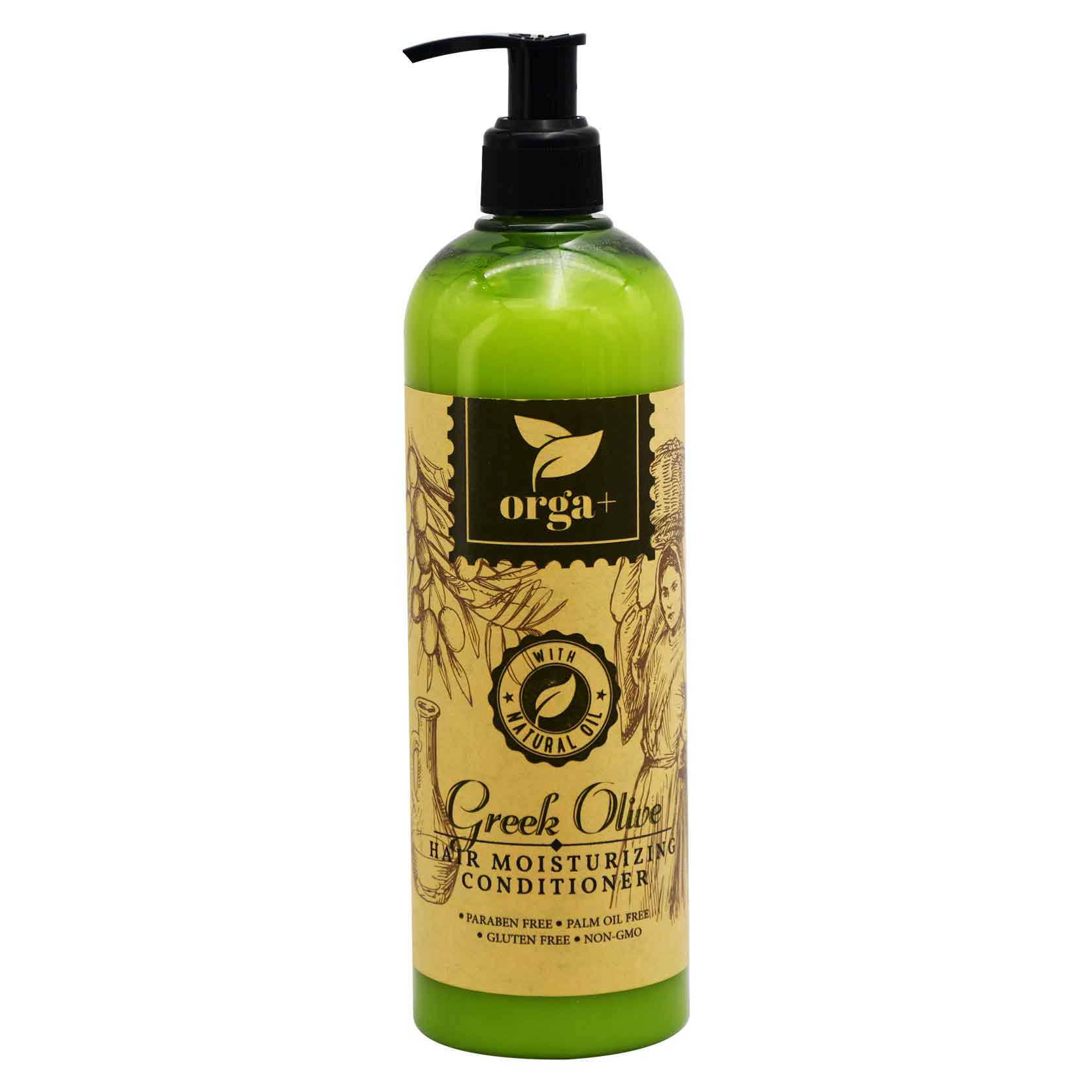 Orga+ Greek Olive Hair Moisturizing Conditioner 500ml image number 0