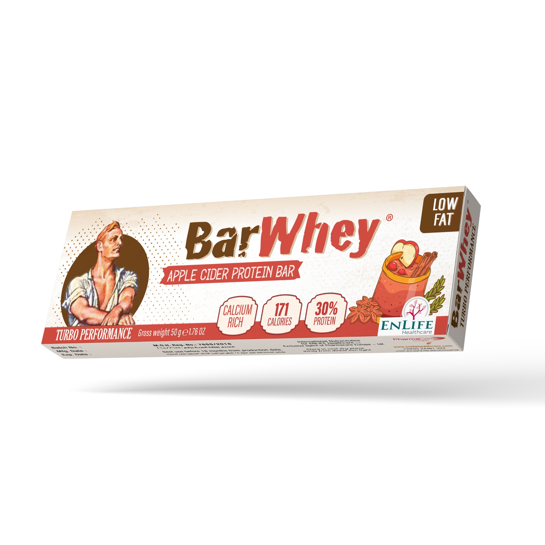 Bar Whey Apple Cider Protein Bar 50gm image number 0