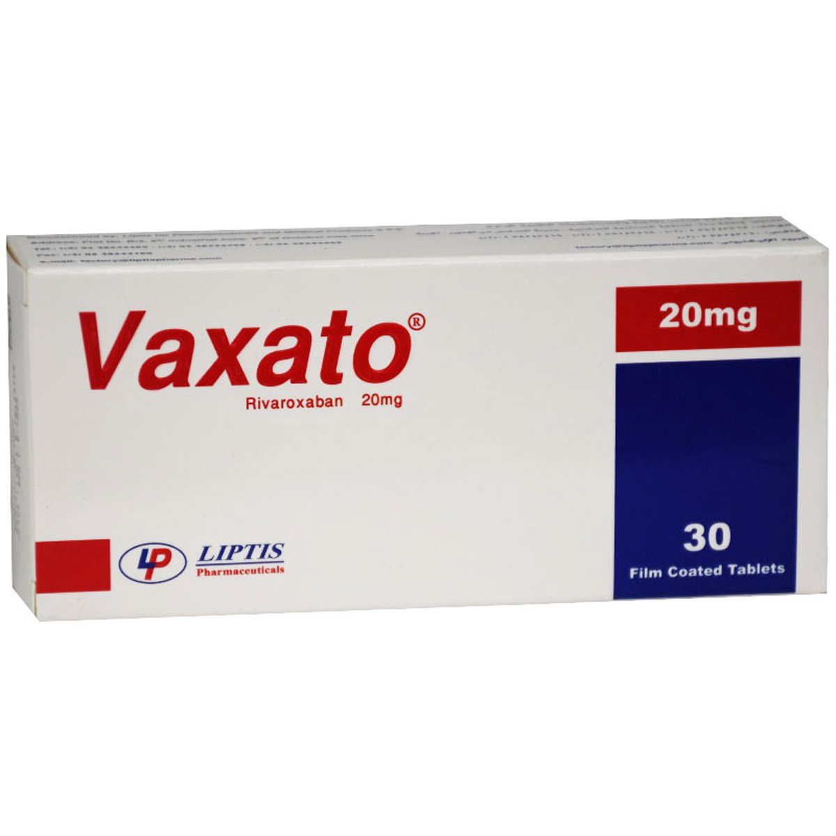 Vaxato 20mg 30 Film Coated Tablet image number 0