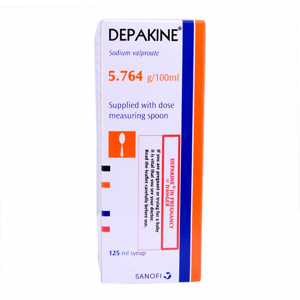 Depakine 5.764ml/100ml 125ml Syrup image number 0