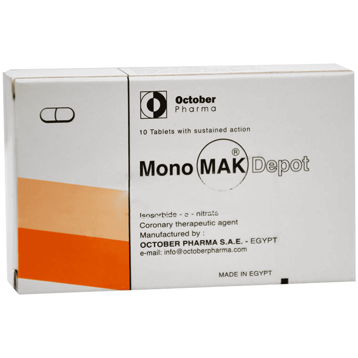 Monomak Depot 100mg 10 Tablets image number 0